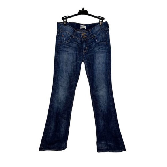 Hudson Beth Jeans semi boot cut double button low rise jeans - Picture 1 of 11